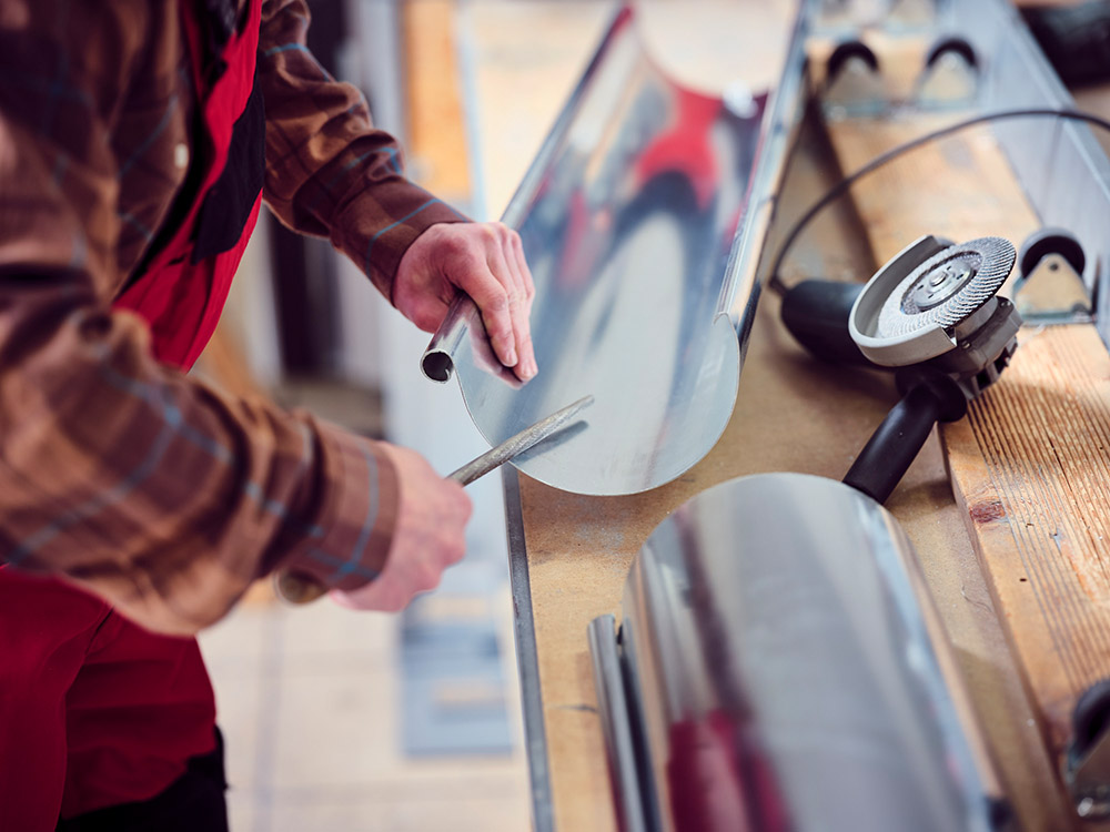 Dachrinne und Kastenrinne